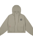 CROPPED HOODED JACKET