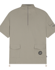 HIGH-NECK UTILITY STYLE T-SHIRT